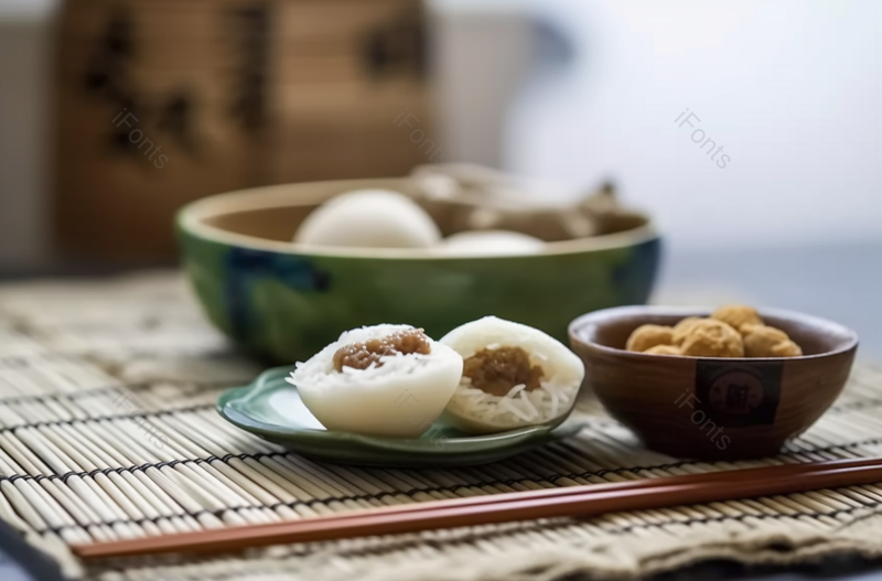 下午茶精致广式点心糕点叉烧包桂圆精致装饰实拍图,高清,摄影图,摄影图片,图片大全,摄影图免费下载